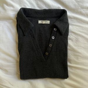 MADEWELL XS Charcoal V Neck Sweater